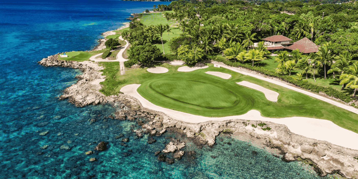 Cover image for the article: Swing Into Sunshine: Golf Getaways in the Caribbean